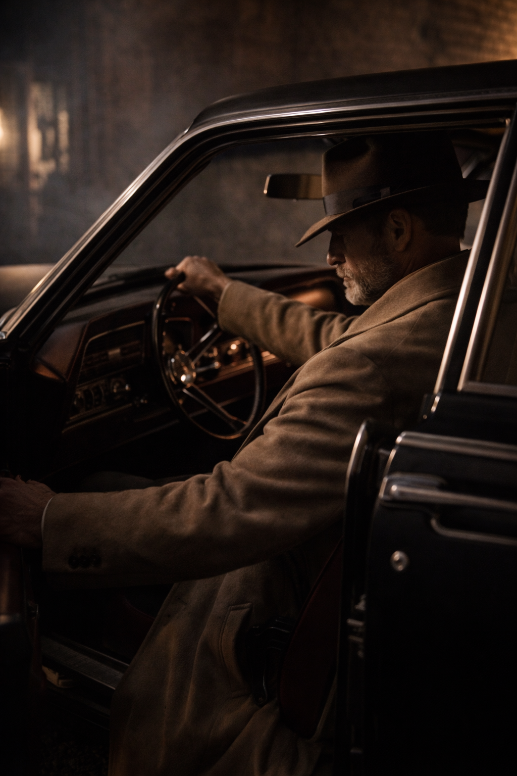 Miller behind the wheel — turning up the dashboard scanner