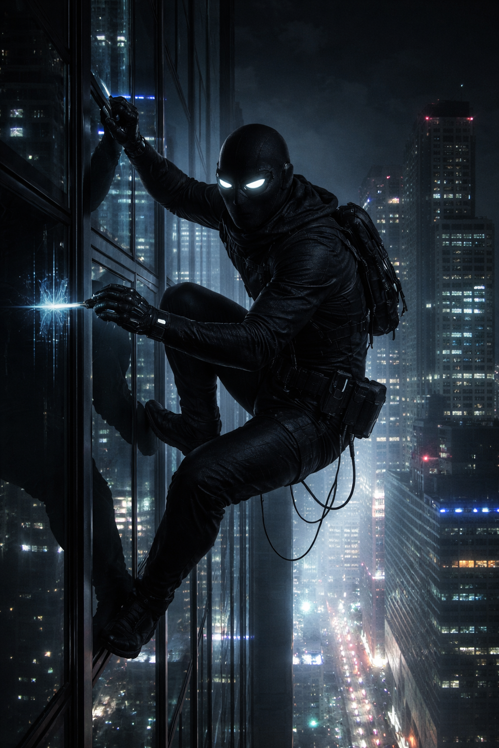 Zero — silhouette in Vantablack suit