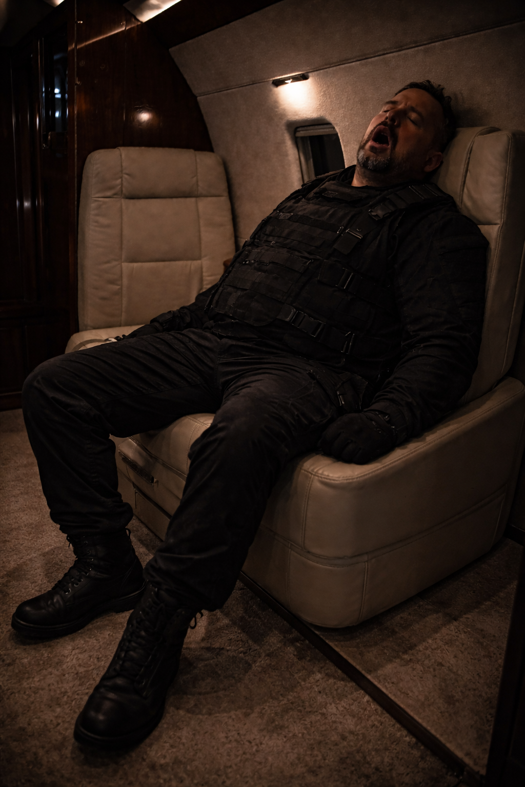 Elena — crimson skirt, white gloves, the silver ice tongs